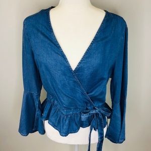 Haute Monde Blue Blouse